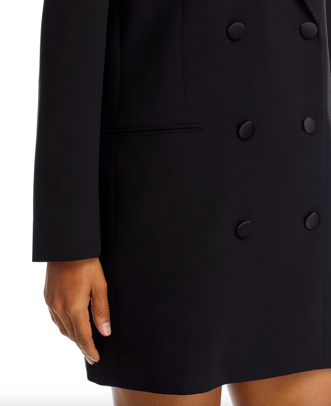 Azra Carey Mini Blazer Dress in Black