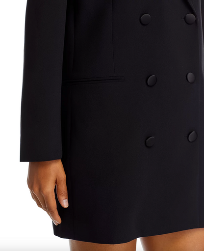 Azra Carey Mini Blazer Dress in Black