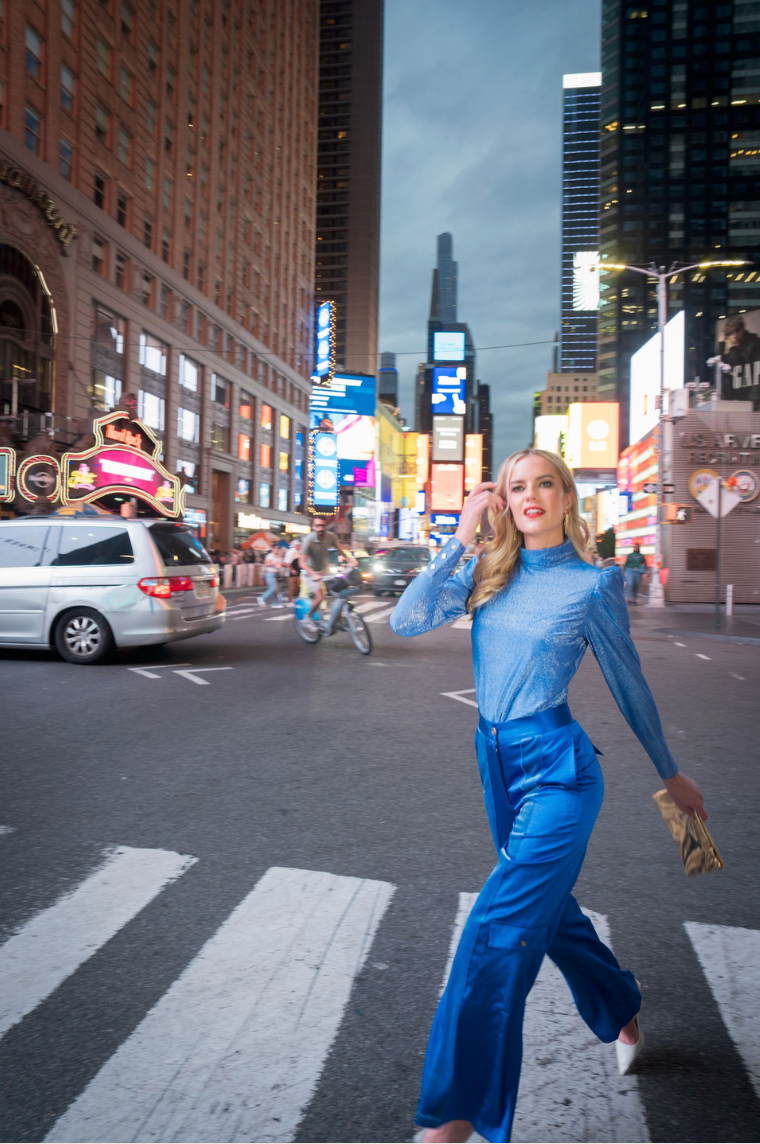 Ophelia Pant in Dazzling Blue