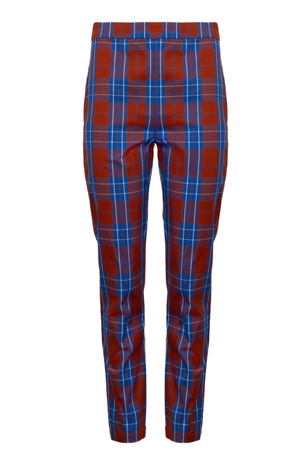 Carson Pant in Stretch Plaid