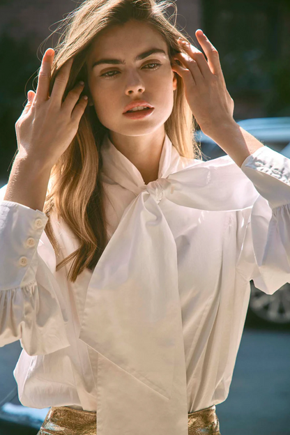 Shay Blouse in Bright White