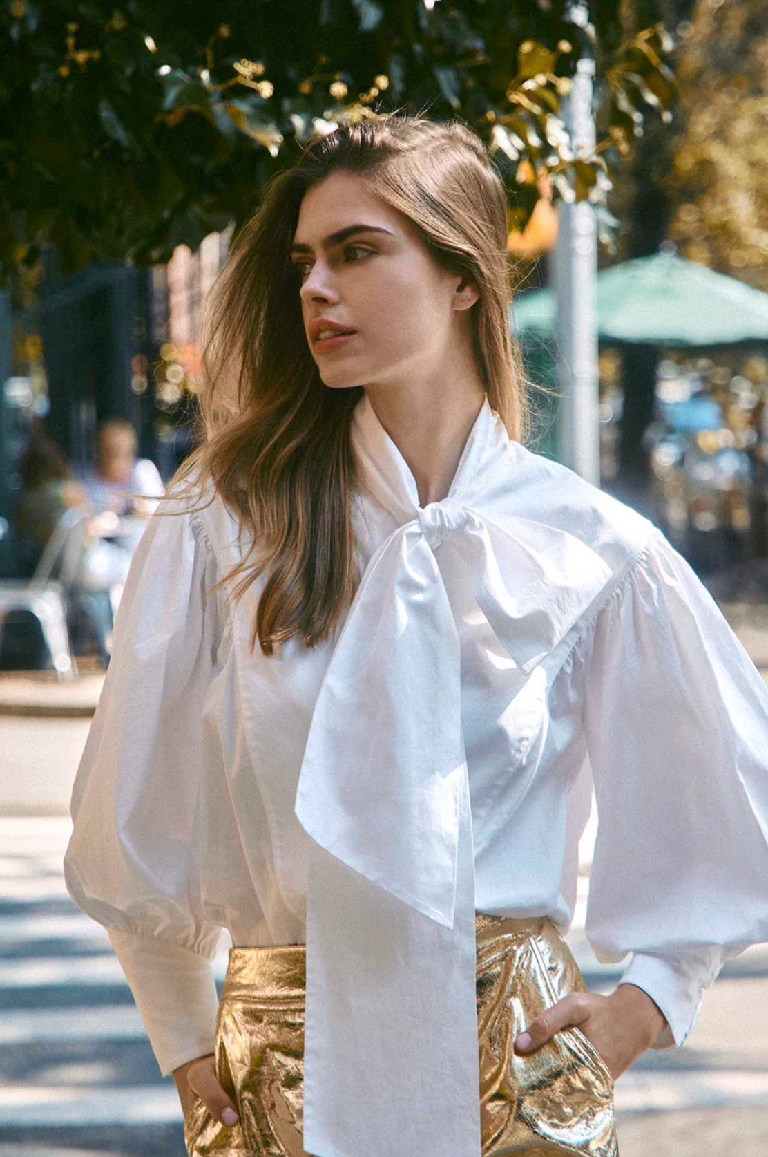 Shay Blouse in Bright White