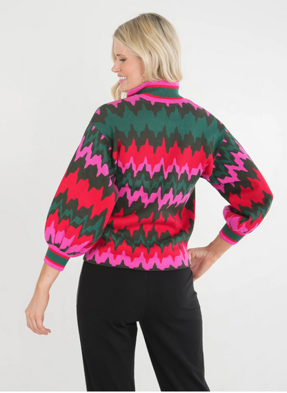 Lolli Sweater in Ruby Ripple