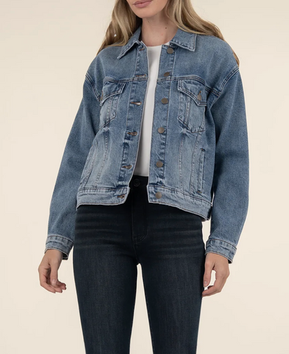 Liz Trucker Drop Jacket in Empower