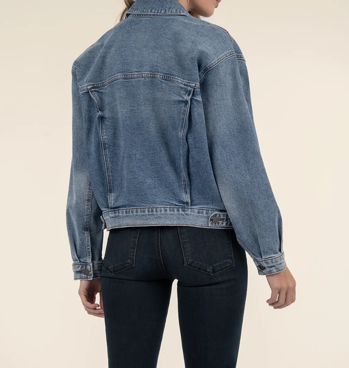 Liz Trucker Drop Jacket in Empower