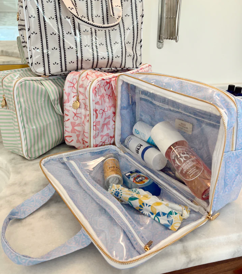 Clear Coat Toiletry Case in Periwinkle