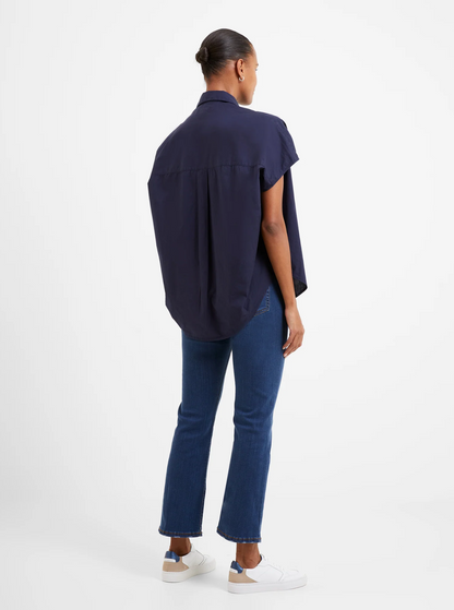 Cele Rhodes Poplin Shirt in Marine