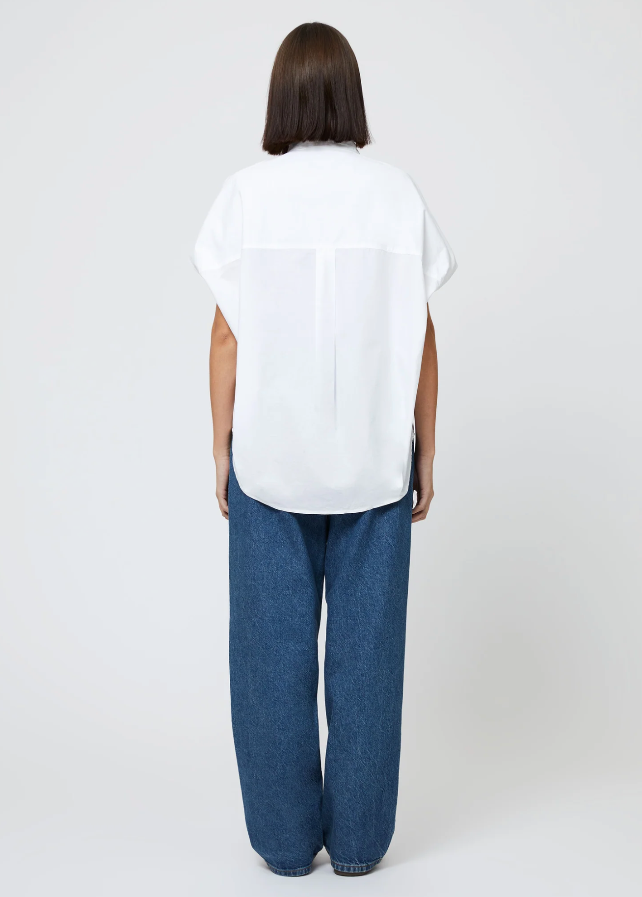 Cele Rhodes Poplin Shirt in Linen White