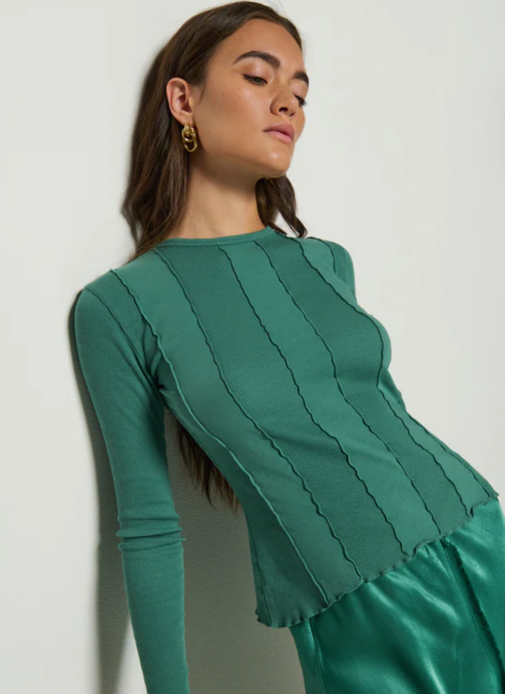 Nico Seamed Top in Spruce