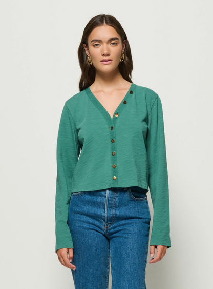 Marlowe Long Sleeve Shirt in Spruce