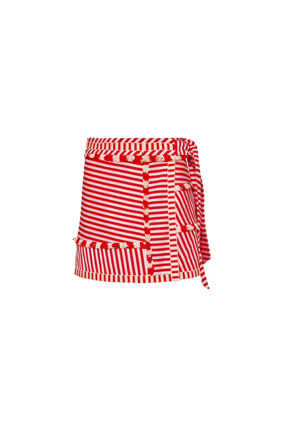 Bay Skirt in Poppy Stripe