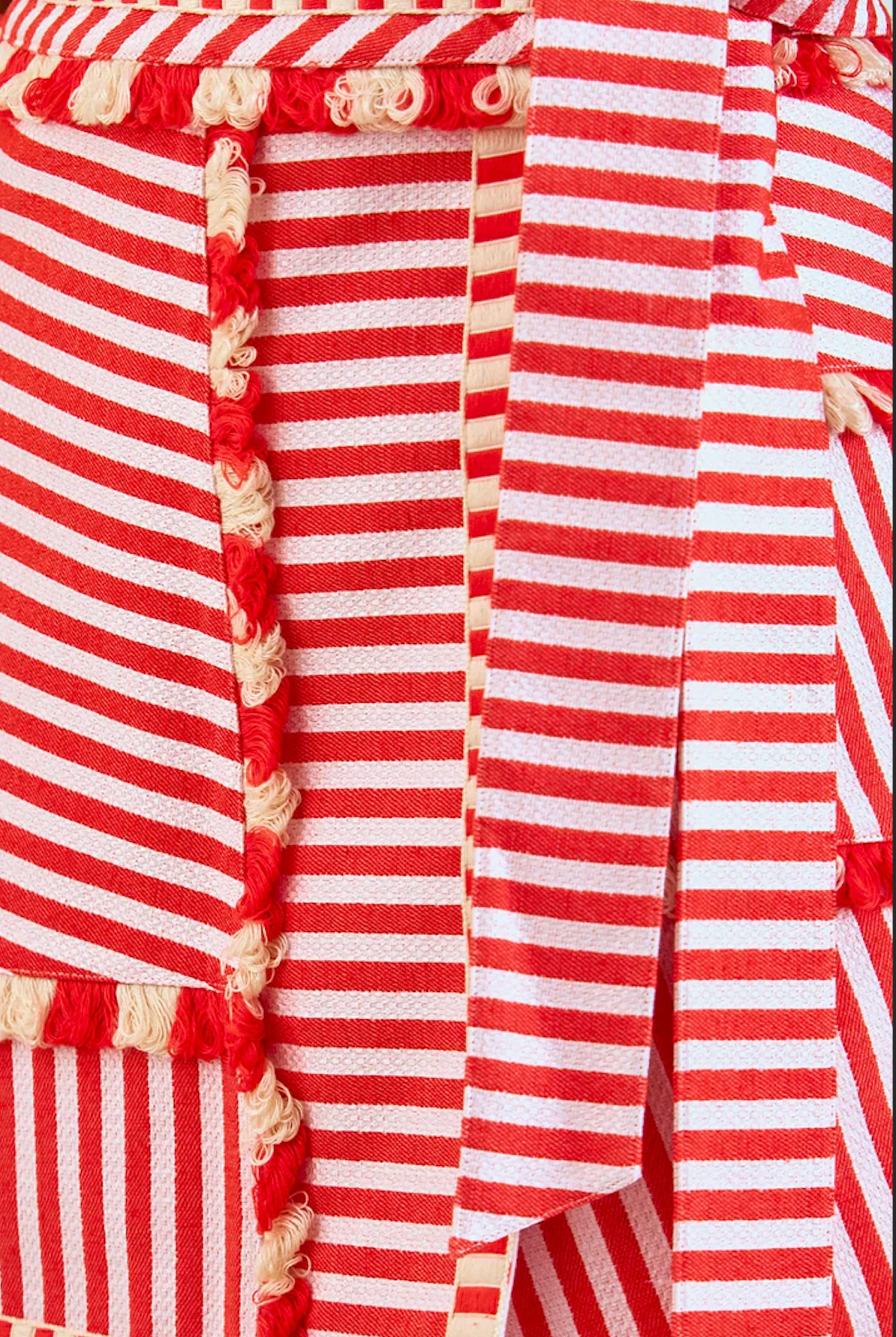 Bay Skirt in Poppy Stripe