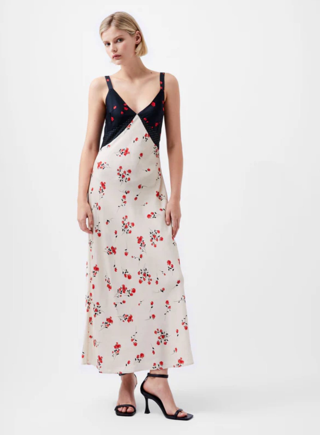 Floral Satin Slip Dress