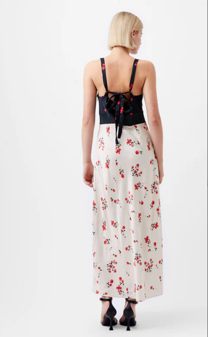 Floral Satin Slip Dress