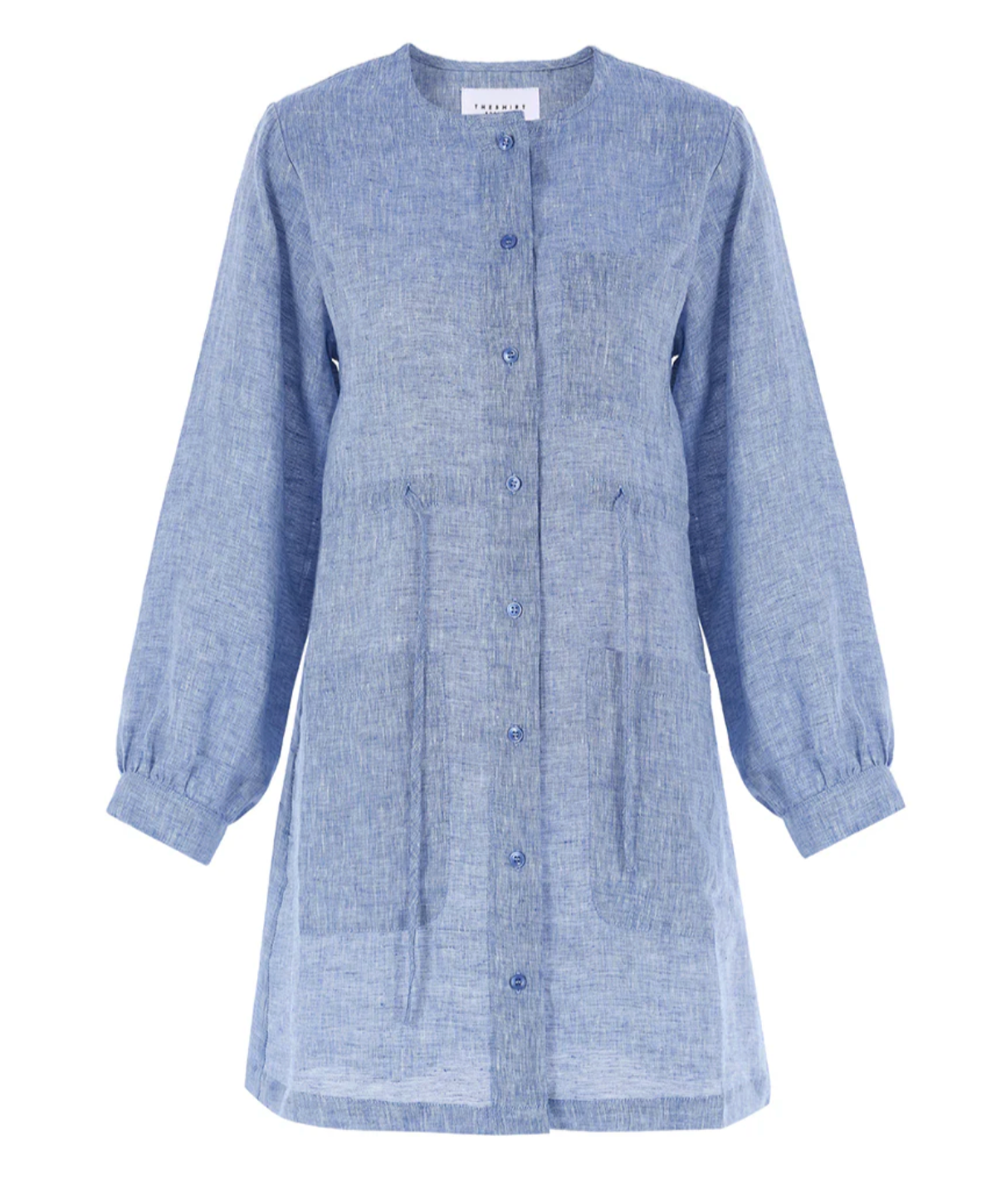 The Mason Dress in Denim Linen