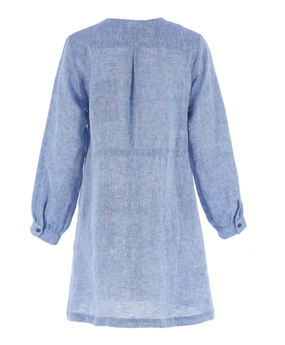 The Mason Dress in Denim Linen