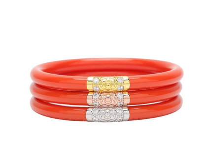 Coral Three Kings All Weather Bangles- Medium