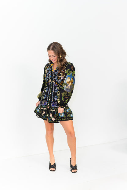 Winter Garden LS Mini Dress