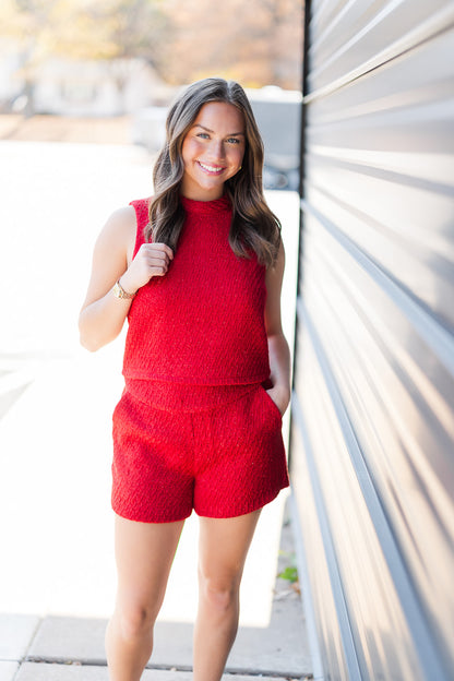 Mallory Top in Candy Cane