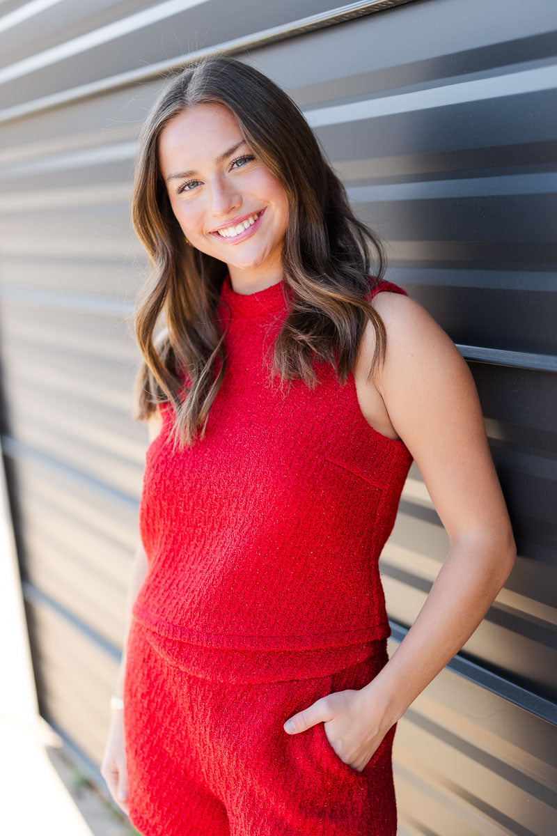 Mallory Top in Candy Cane