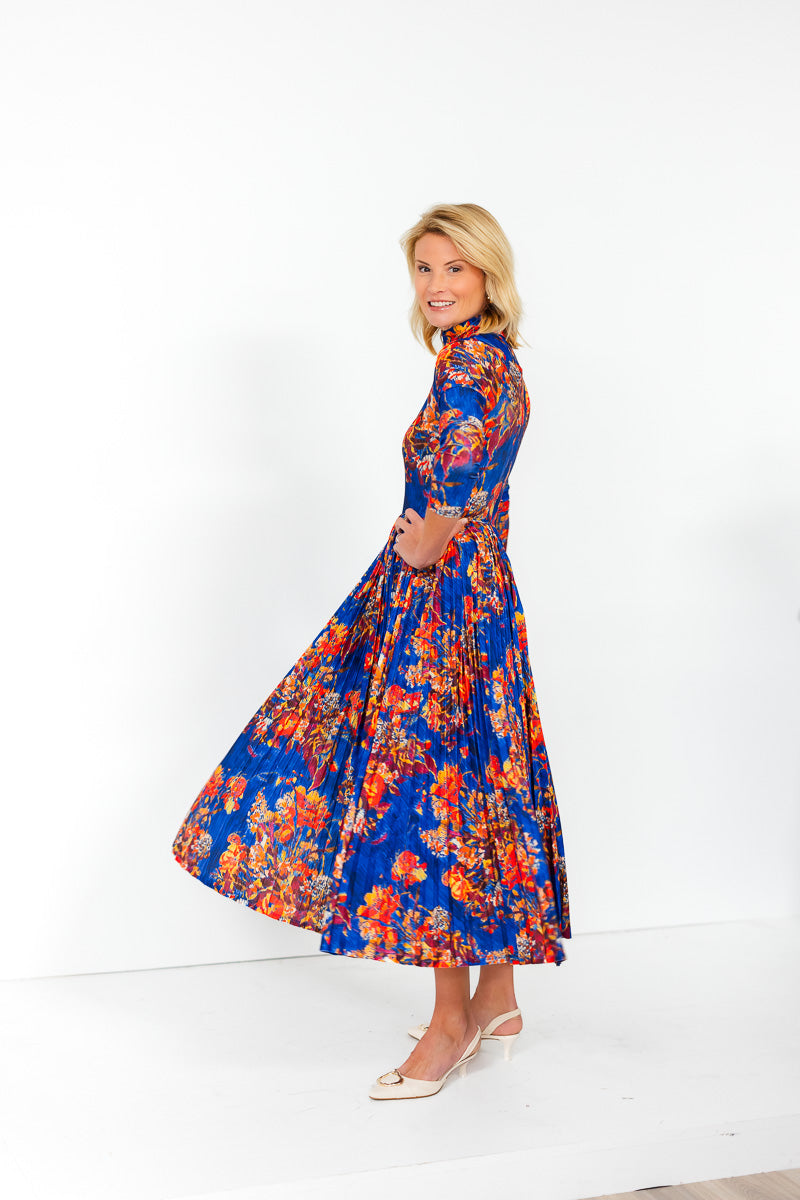 Sabine Dress in Bouquet Blue