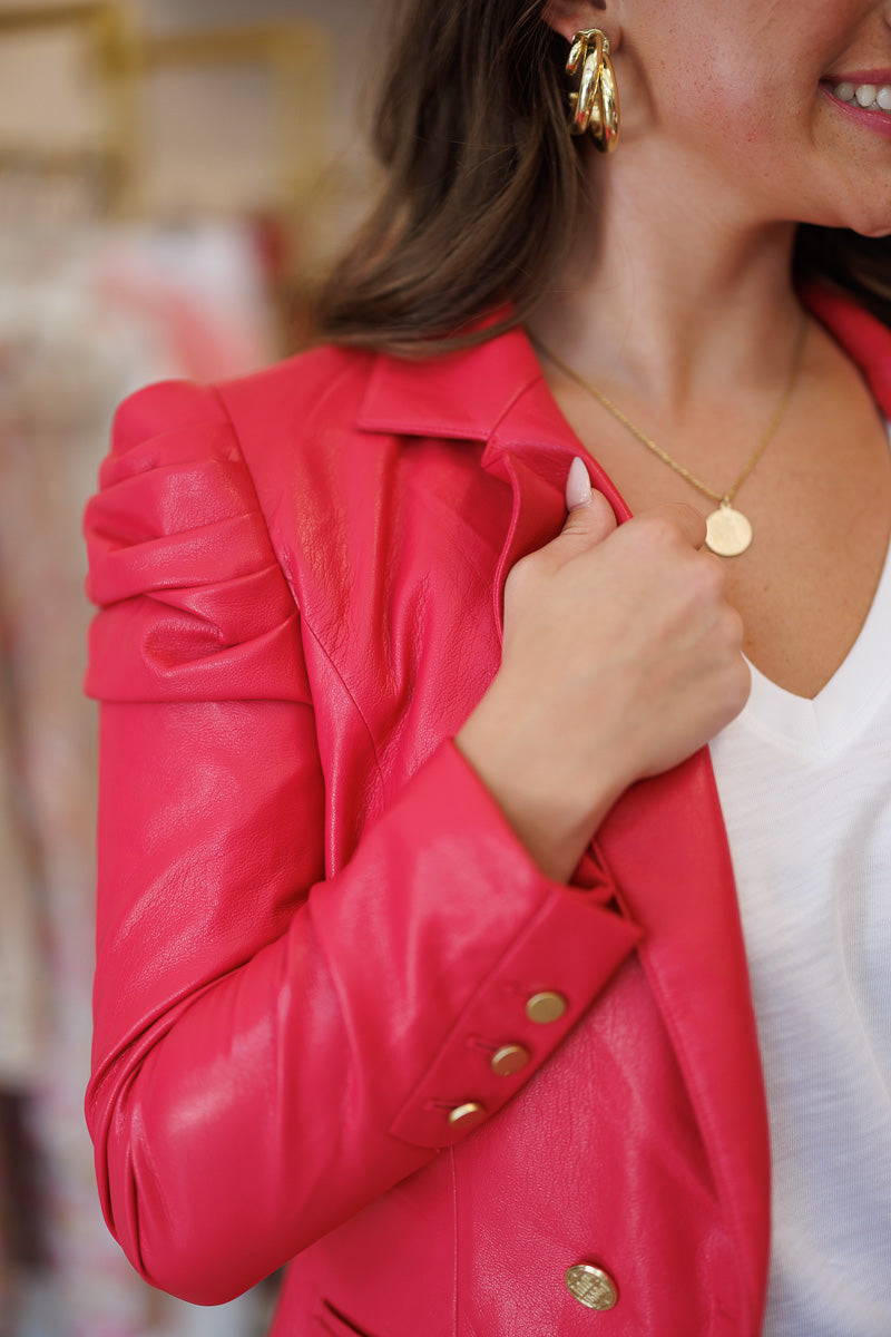 Bradshaw Blazer in Rose Red