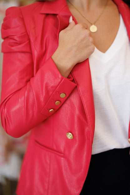 Bradshaw Blazer in Rose Red