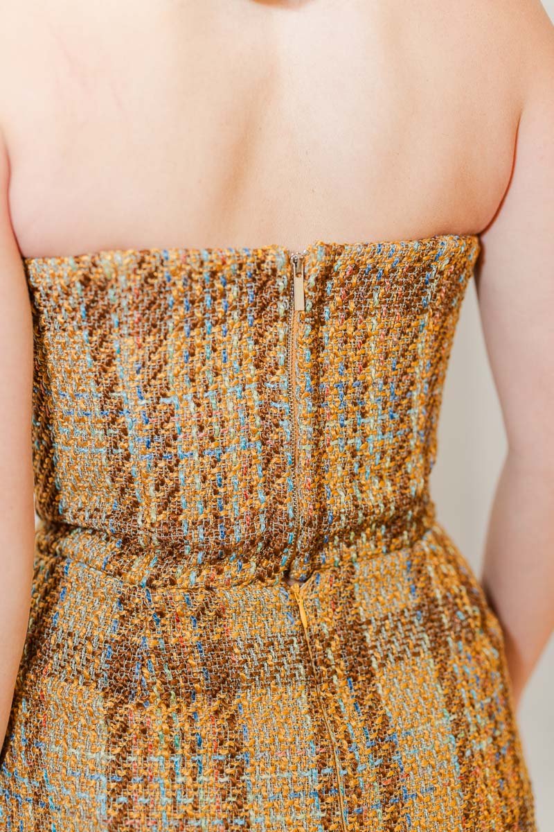 Bianca Sprectra Tweed Mini Skirt