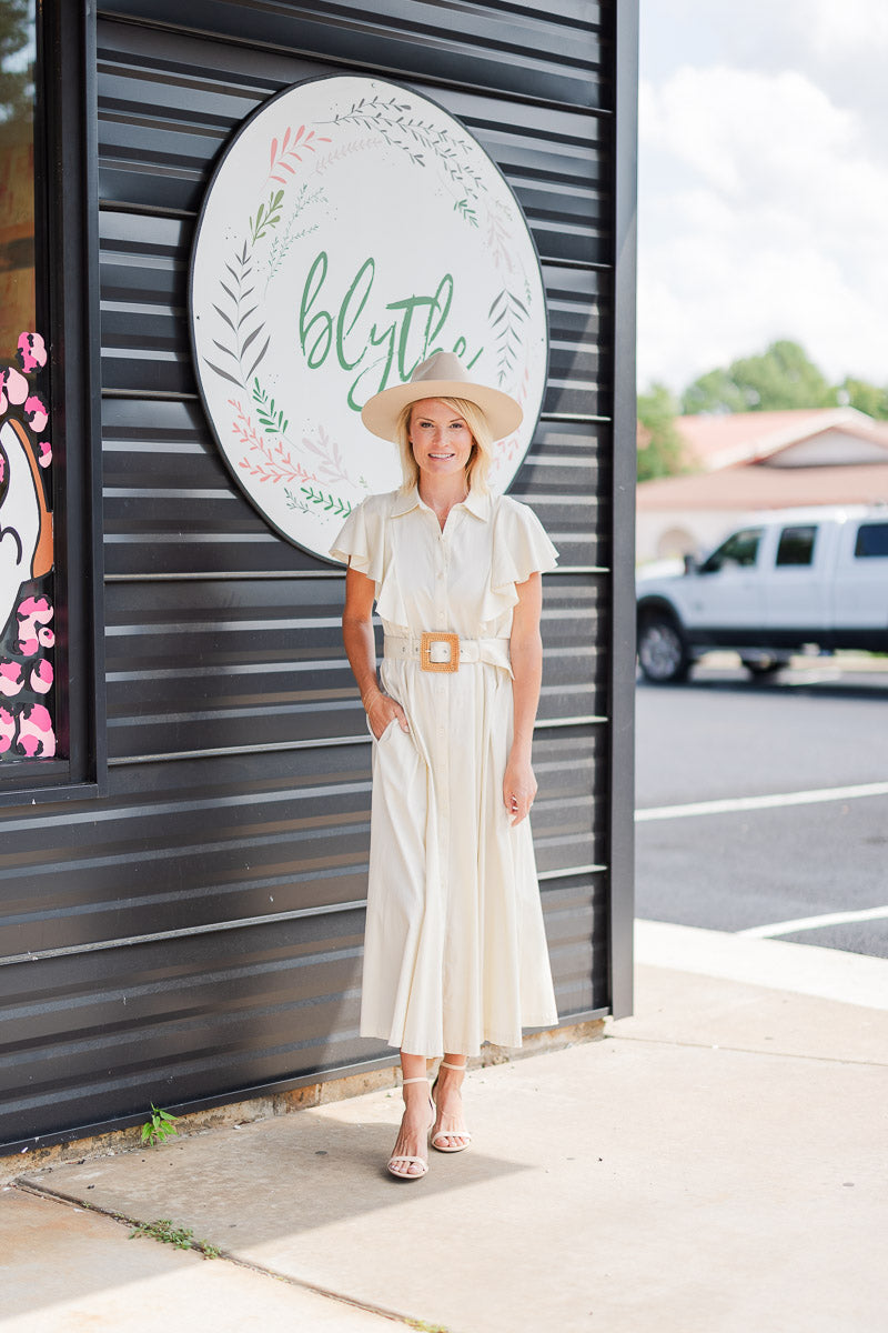 Rose Dress in Ivory