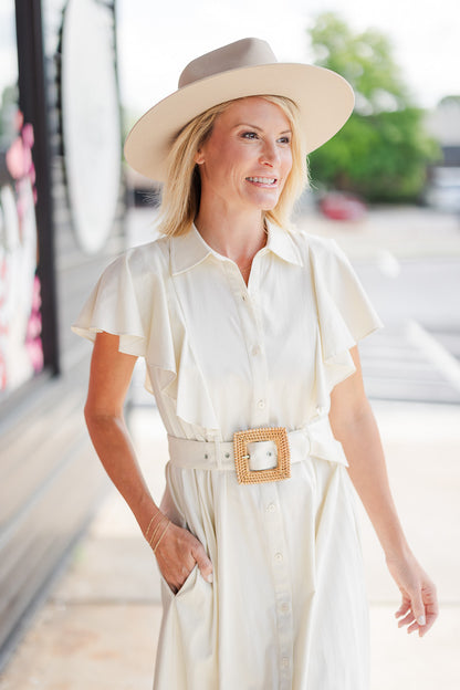 Rose Dress in Ivory