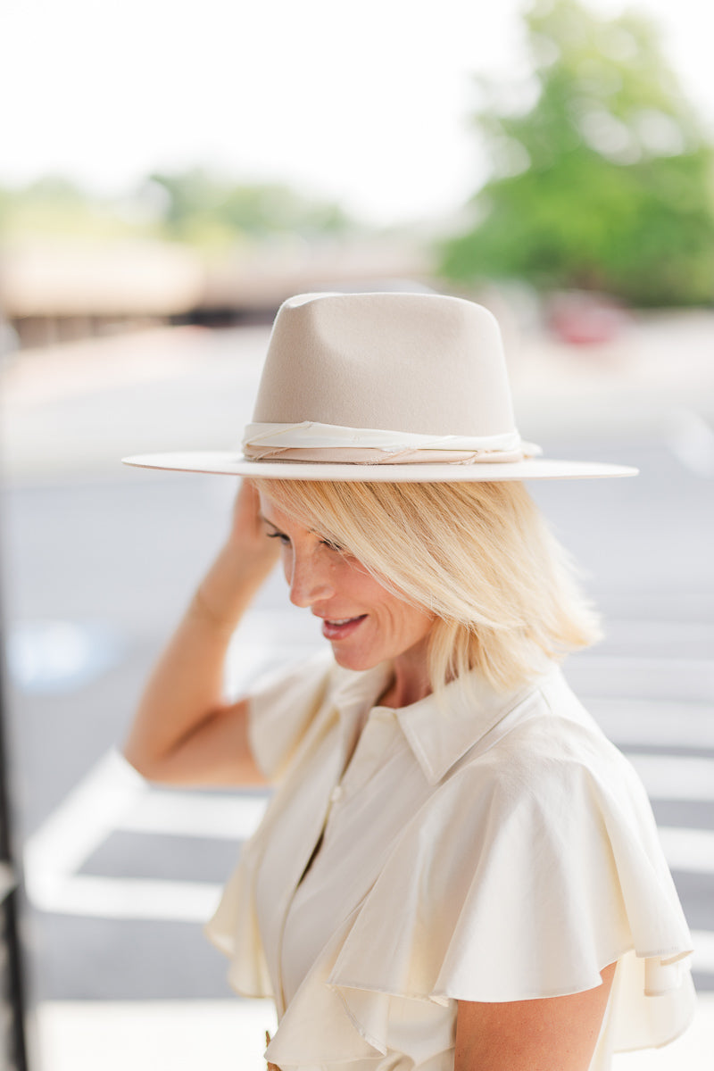 Austin Hat in Taupe