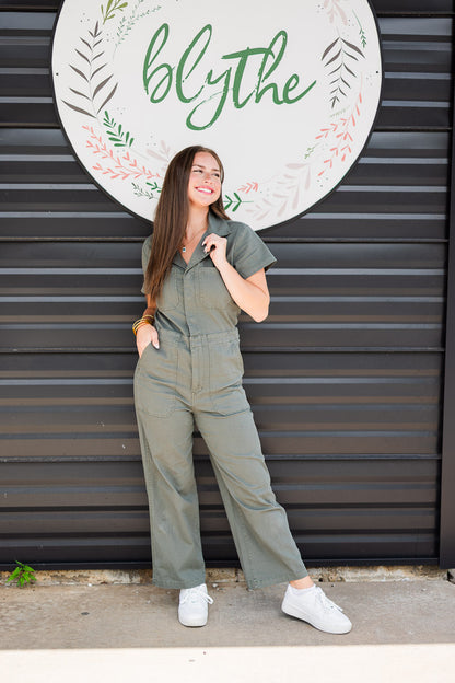 Maverick Jumpsuit In Grass