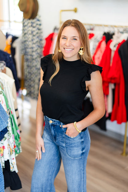 Paulette Tank in Jet Black