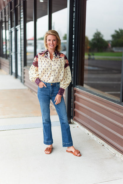 Ainika Chill Blouse in Burgundy