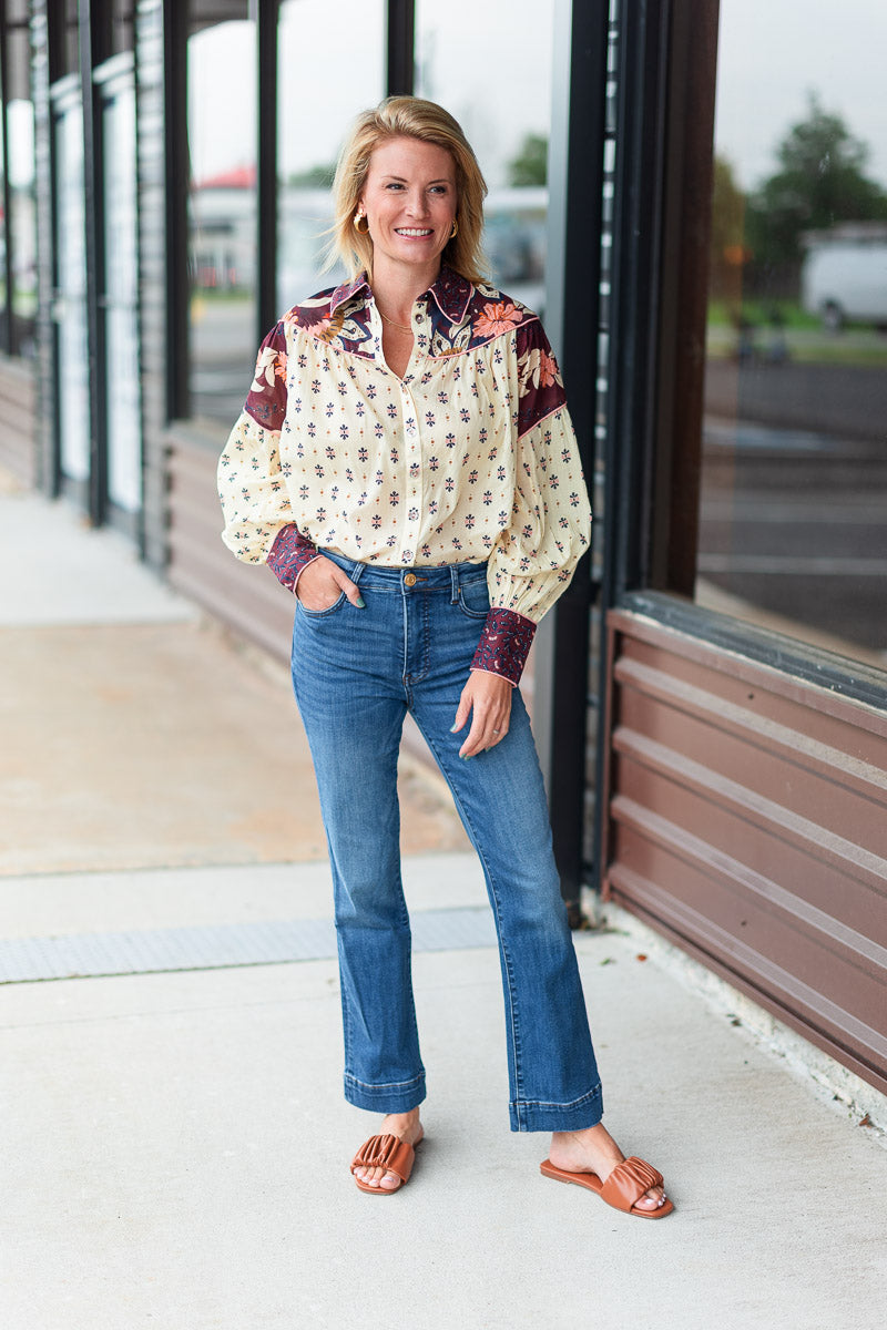 Ainika Chill Blouse in Burgundy