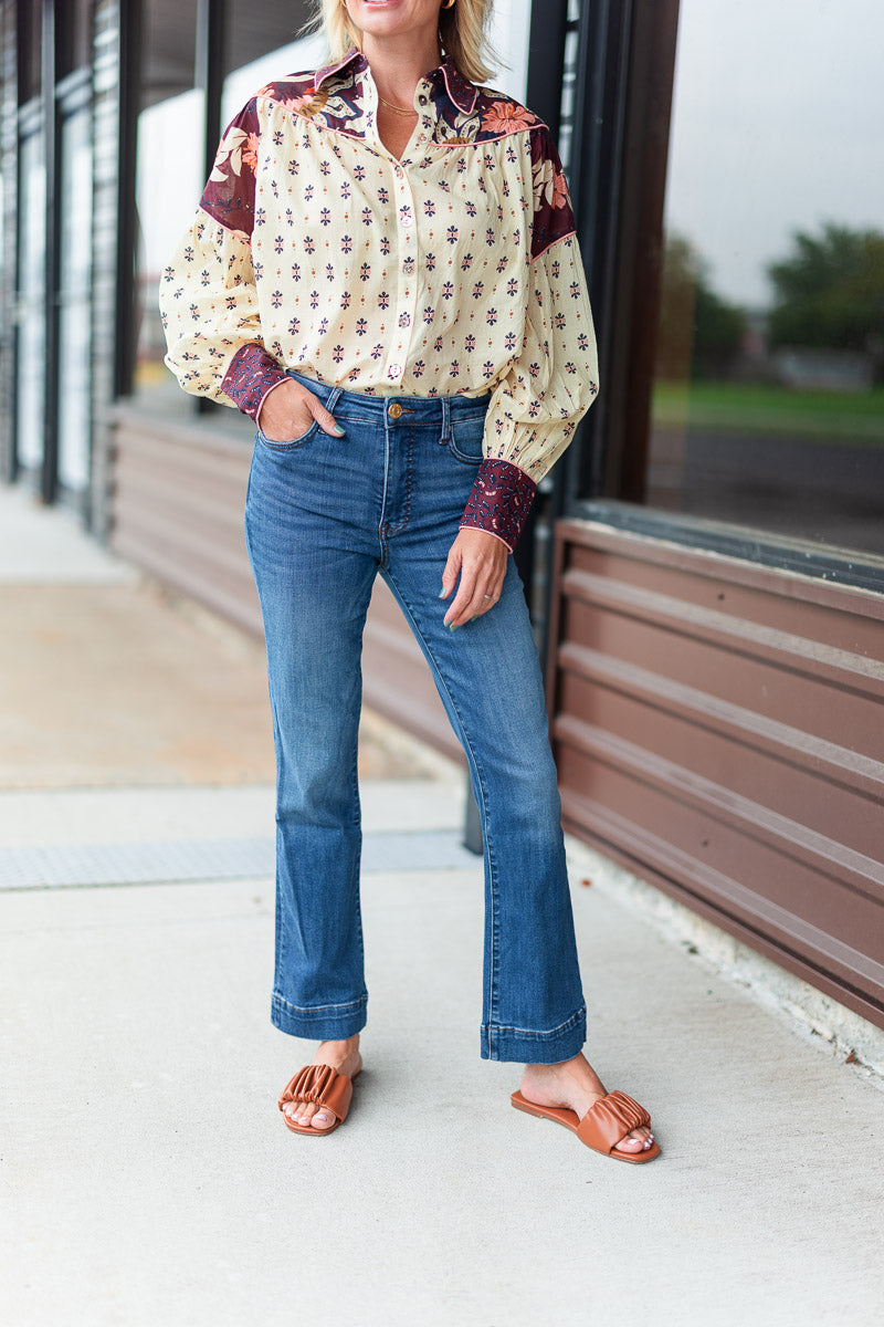 Ainika Chill Blouse in Burgundy