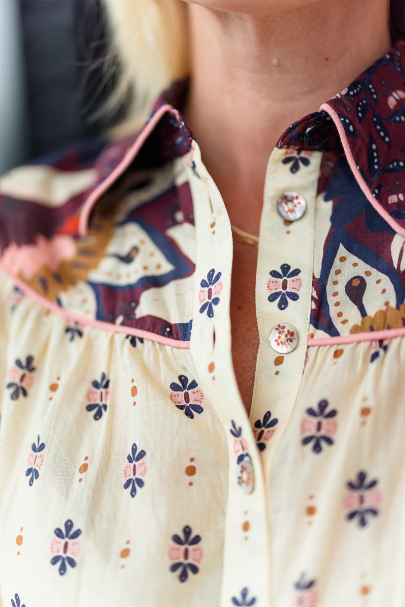 Ainika Chill Blouse in Burgundy