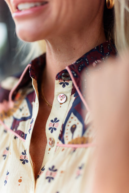 Ainika Chill Blouse in Burgundy