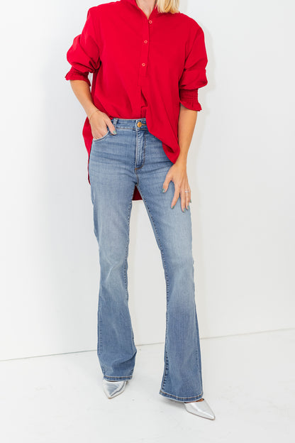 Kimberly Corduroy Top Red