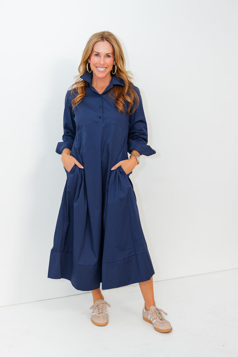 Alayna Dress in Navy