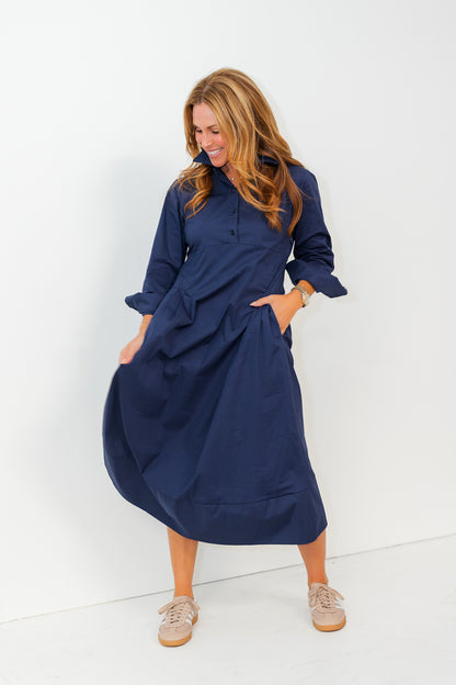 Alayna Dress in Navy