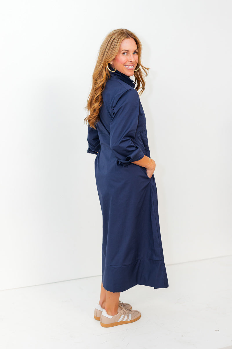 Alayna Dress in Navy