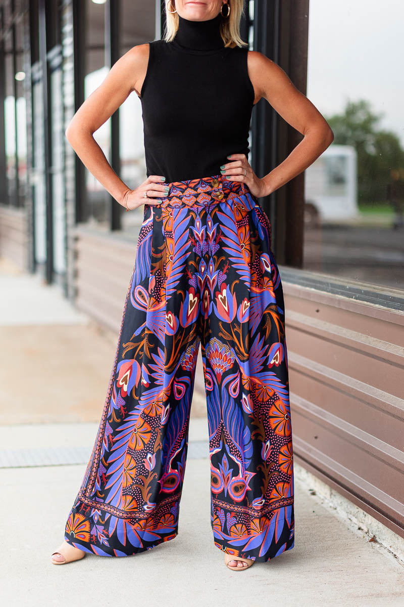 Heart Forest Pants in Black