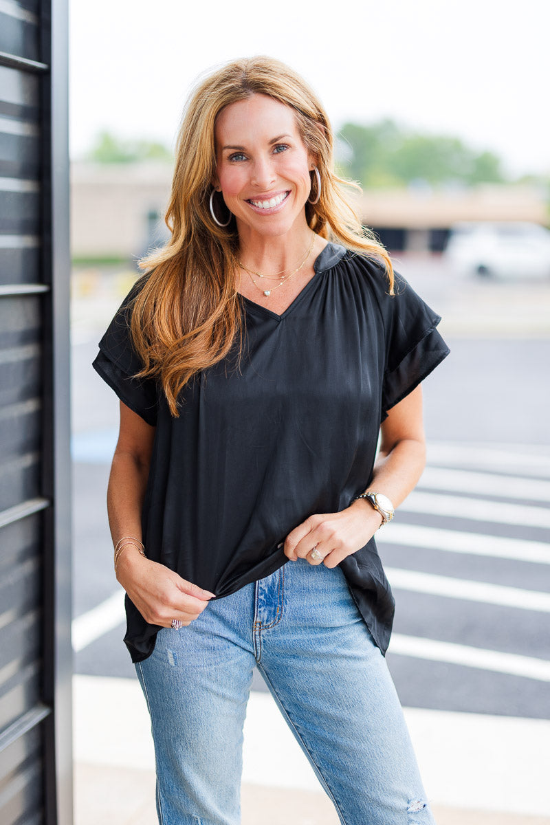 Caroline Blouse in Black