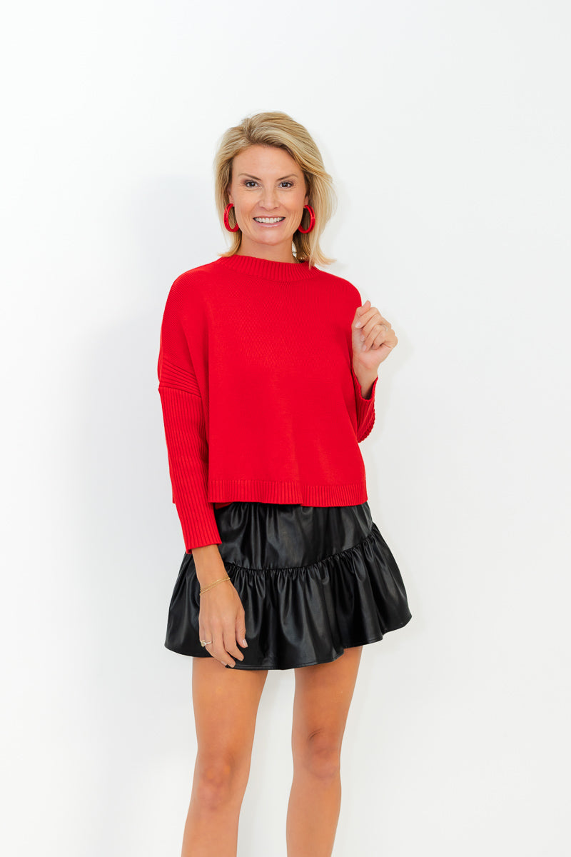 Leona Sweater in Poppy