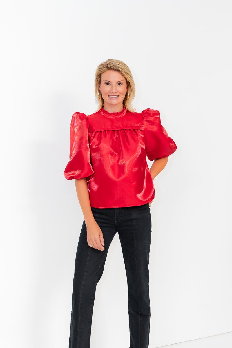 Mel Top in Poppy