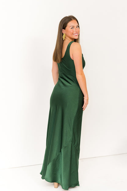 Esme Dress in Emerald Green