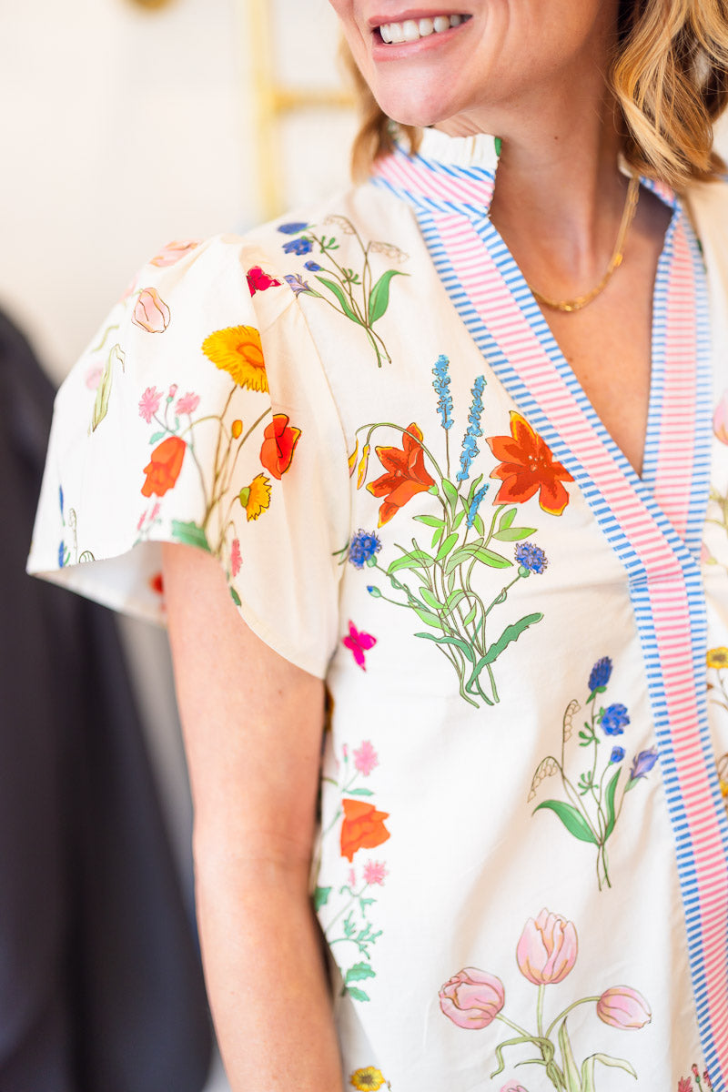 Floral Short Sleeve Top