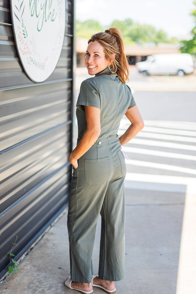 Maverick Jumpsuit In Grass