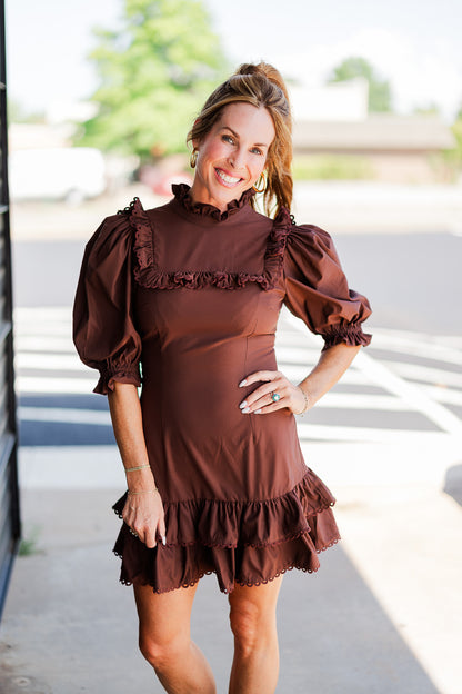 Murphy Dress in Chocolate